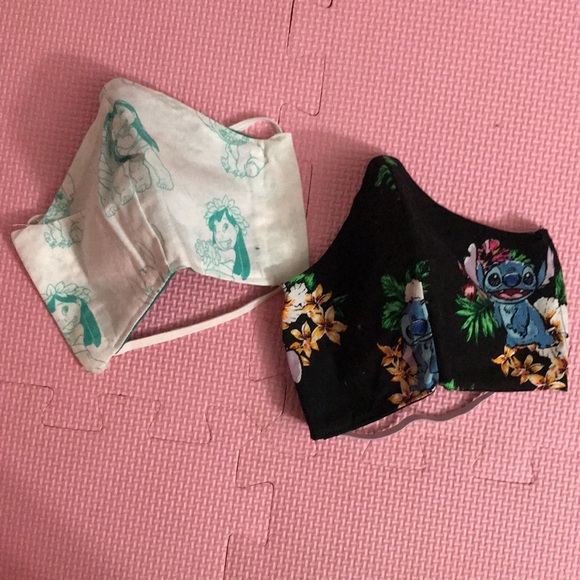 Lot of 2 - Disney’s Lilo and Stitch Cotton Face Masks - Picture 4 of 6